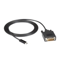 USB-C Adapter Cable - USB-C to DVI Adapter, 1080p @ 60Hz, DP 1.2 Alt Mode